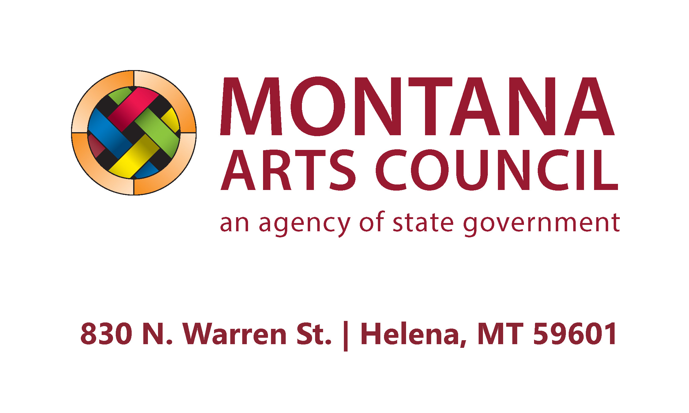 Business Card Template Montana Arts Council Option 1 Front