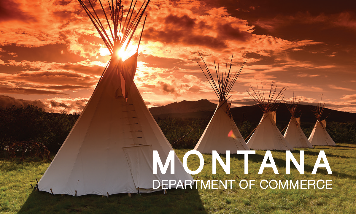 Business Card Template Montana Department of Commerce Teepee