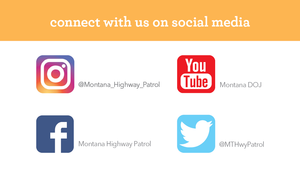 Business Card Template Montana Department of Justice Highway Patrol Option 4 Back