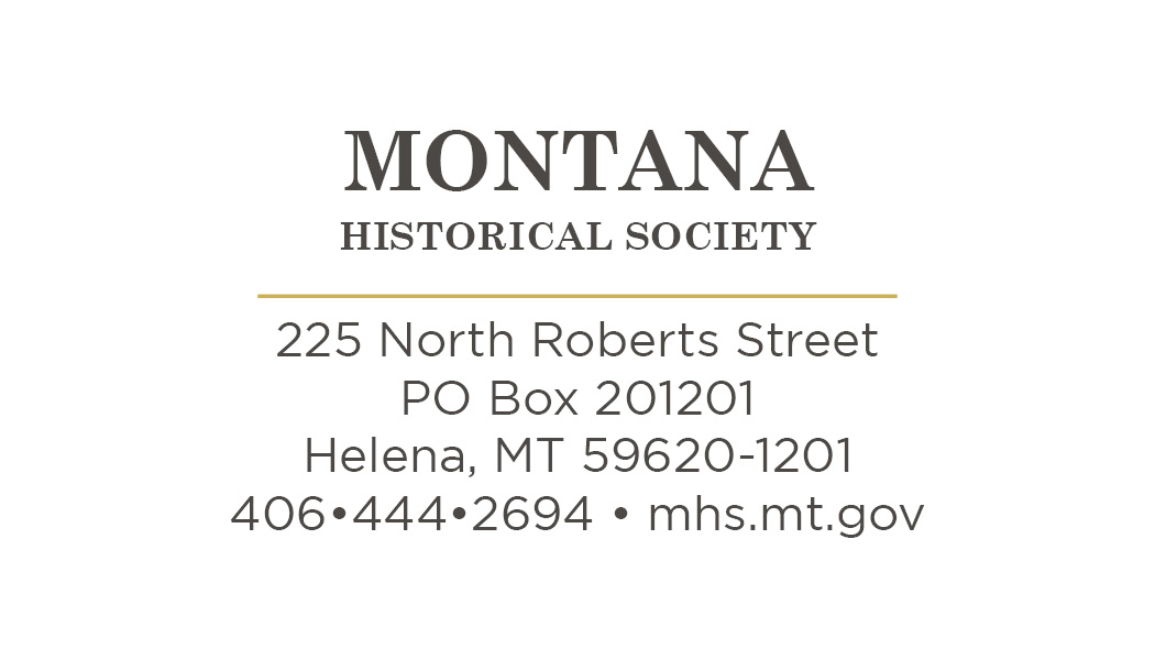 Business Card Template Montana Historical Society Option 1 Back