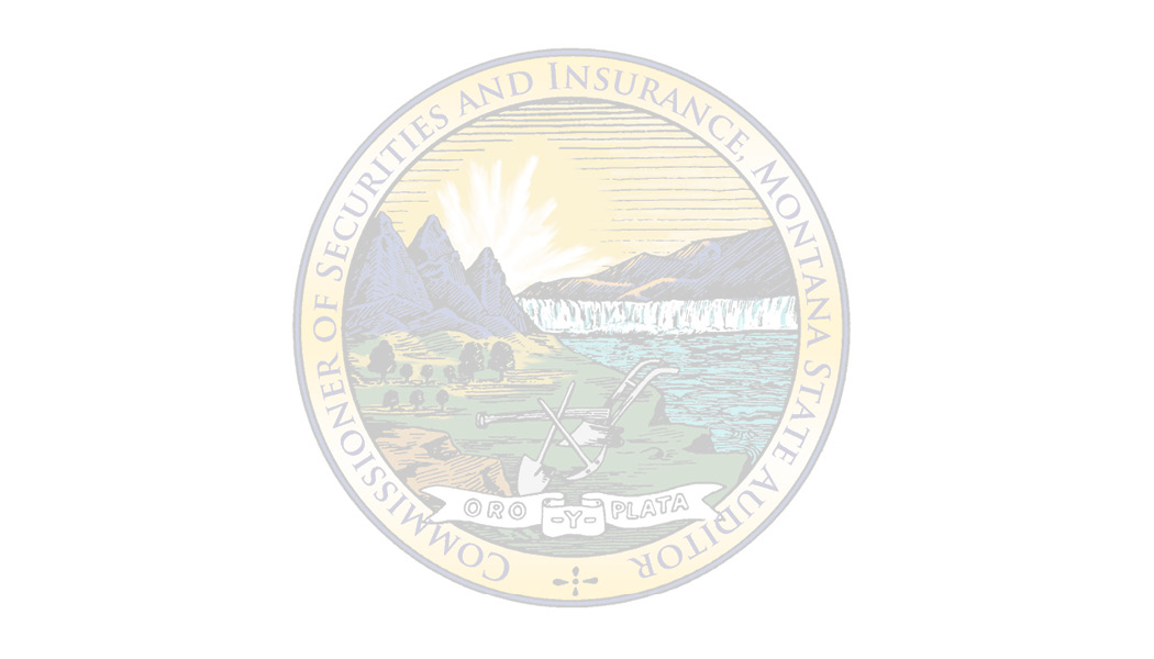 Business Card Template Montana State Auditor, Securities and Insurance Commissioner Back